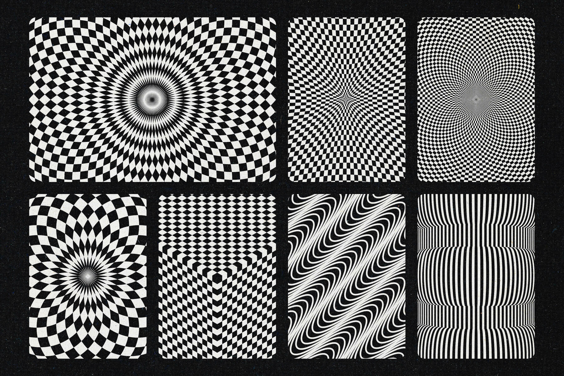 Black   White Optical Art 7