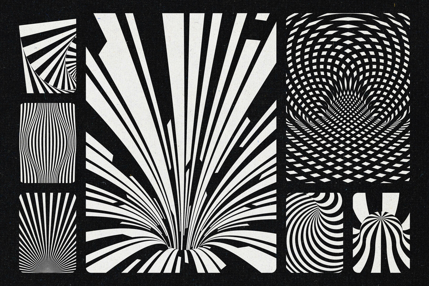 Black   White Optical Art 9