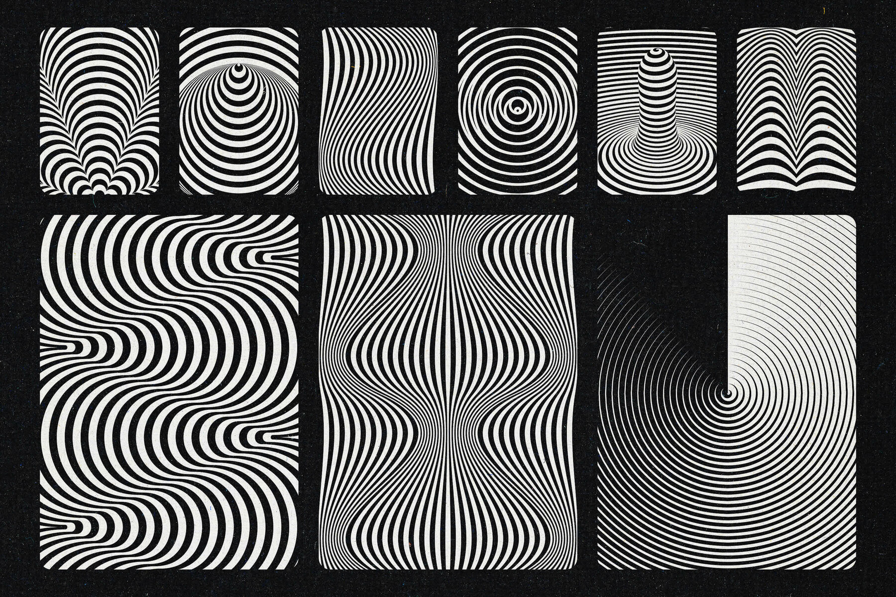 Black   White Optical Art 13