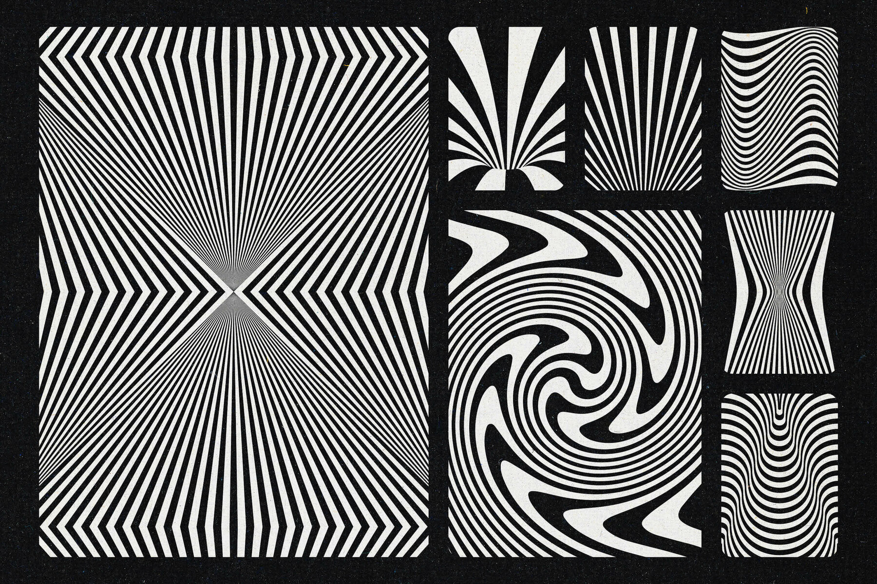 Black   White Optical Art 16