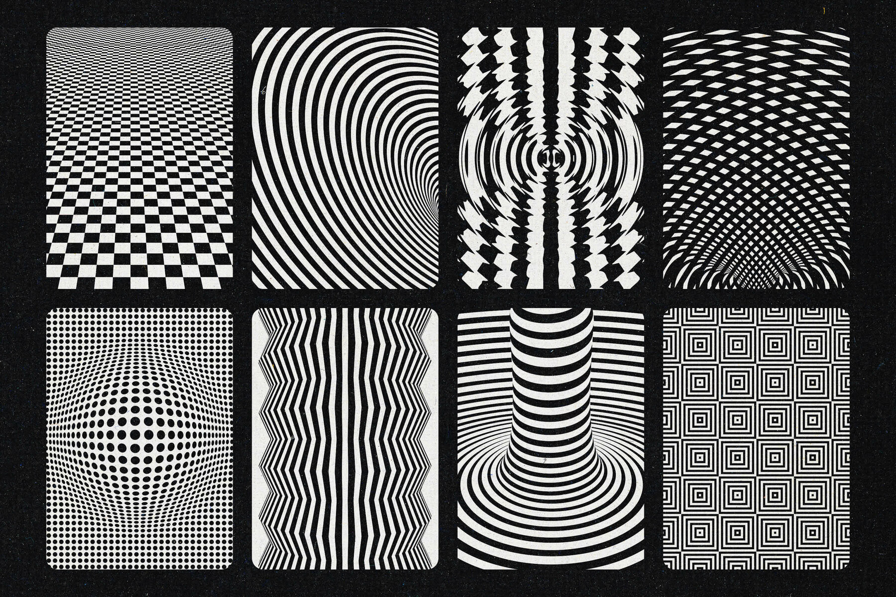 Black   White Optical Art 17