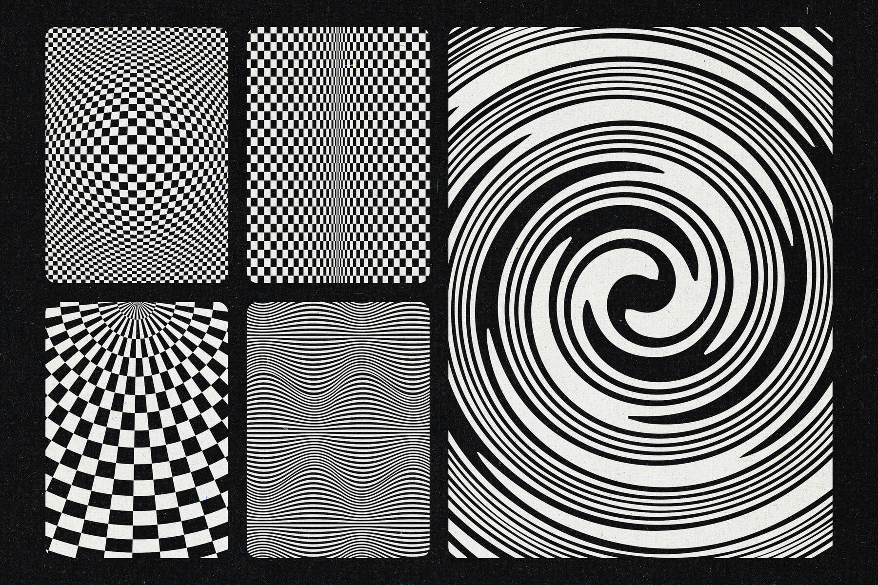 Black   White Optical Art 19