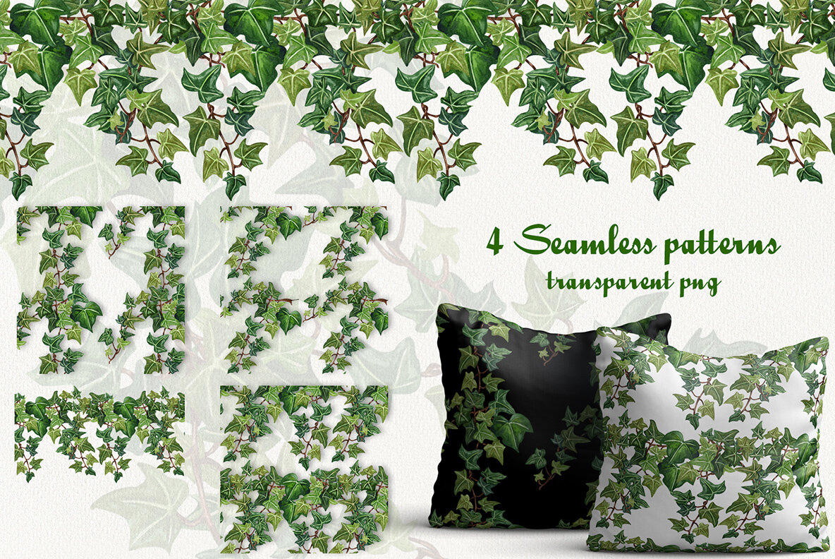 Ivy Watercolor Collection 6