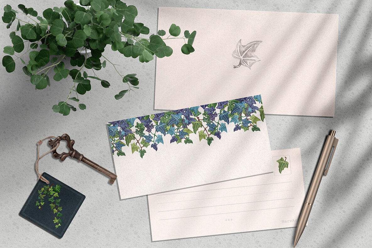 Ivy Watercolor Collection 7