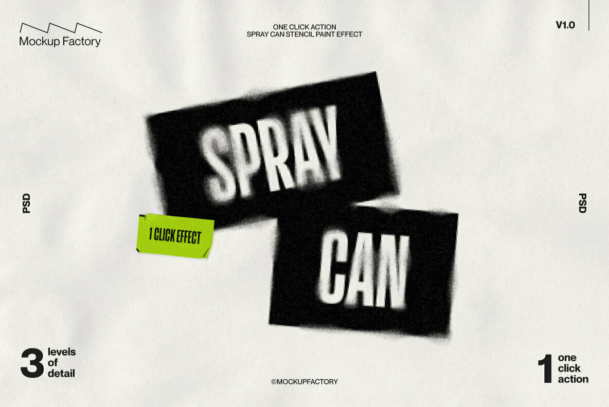 Spray Can One Click Spray Effect 1
