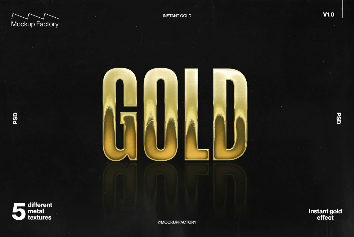 Gold Live Type   Vector Effect 1
