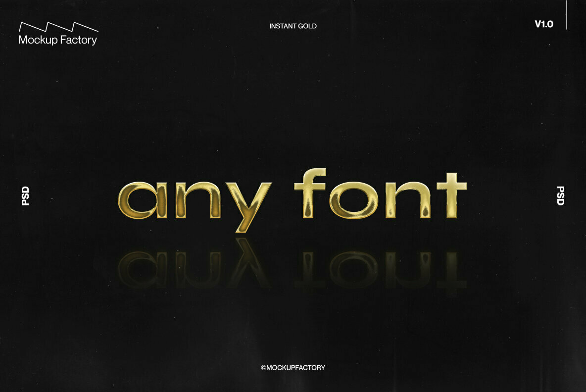 Gold Live Type   Vector Effect 2