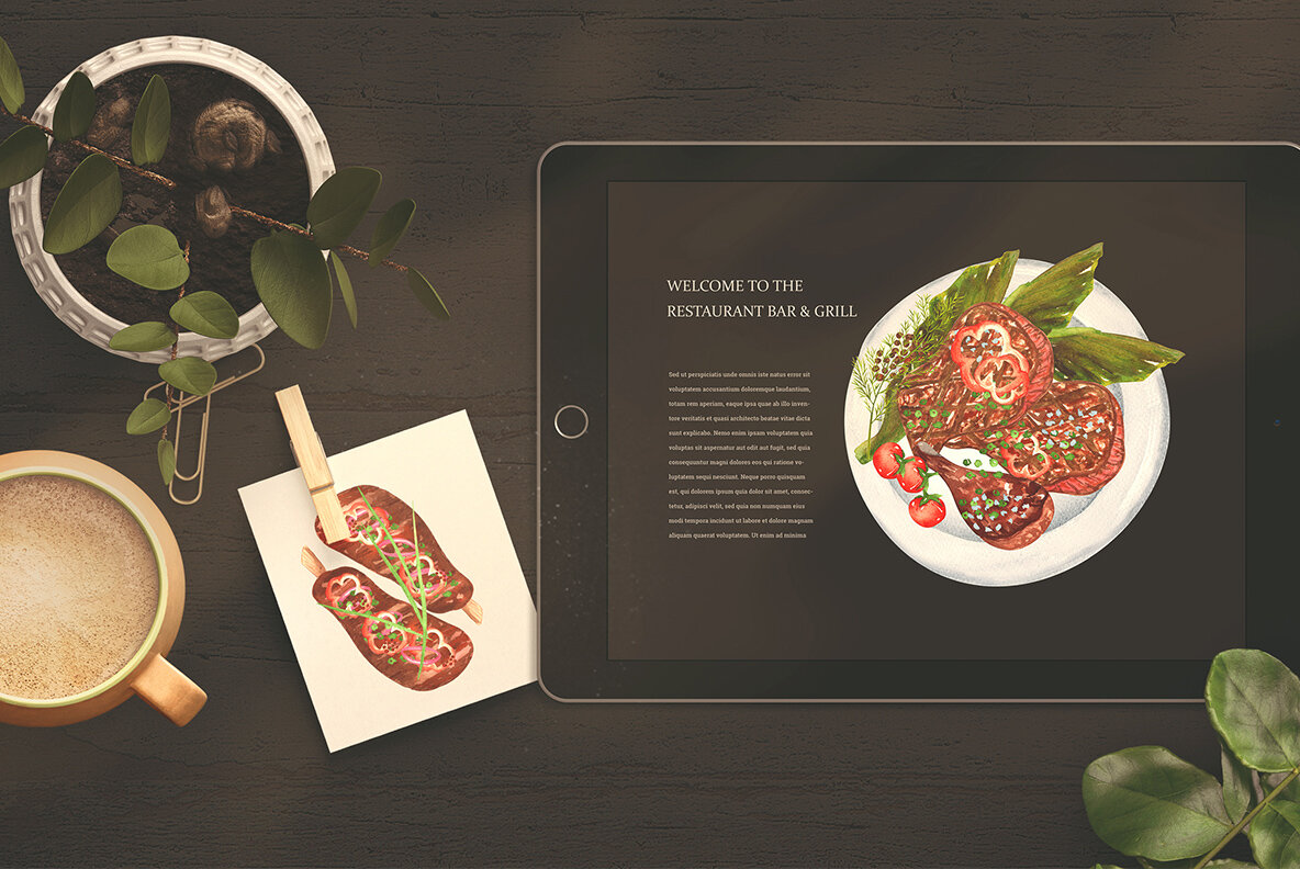 Barbeque Watercolor Collection 8