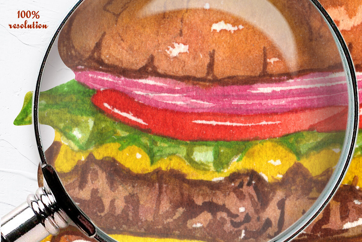 Barbeque Watercolor Collection 10