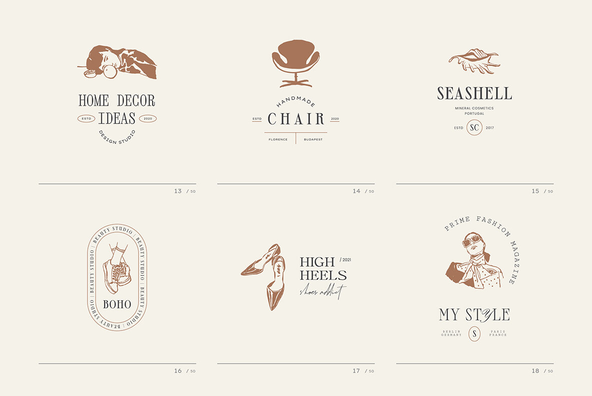 Modern Art Logo Kit 8