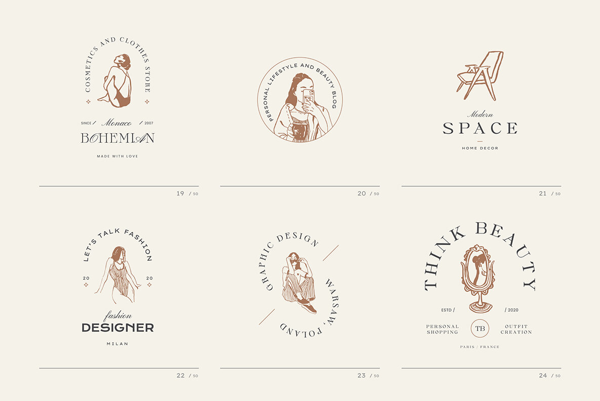 Modern Art Logo Kit 10