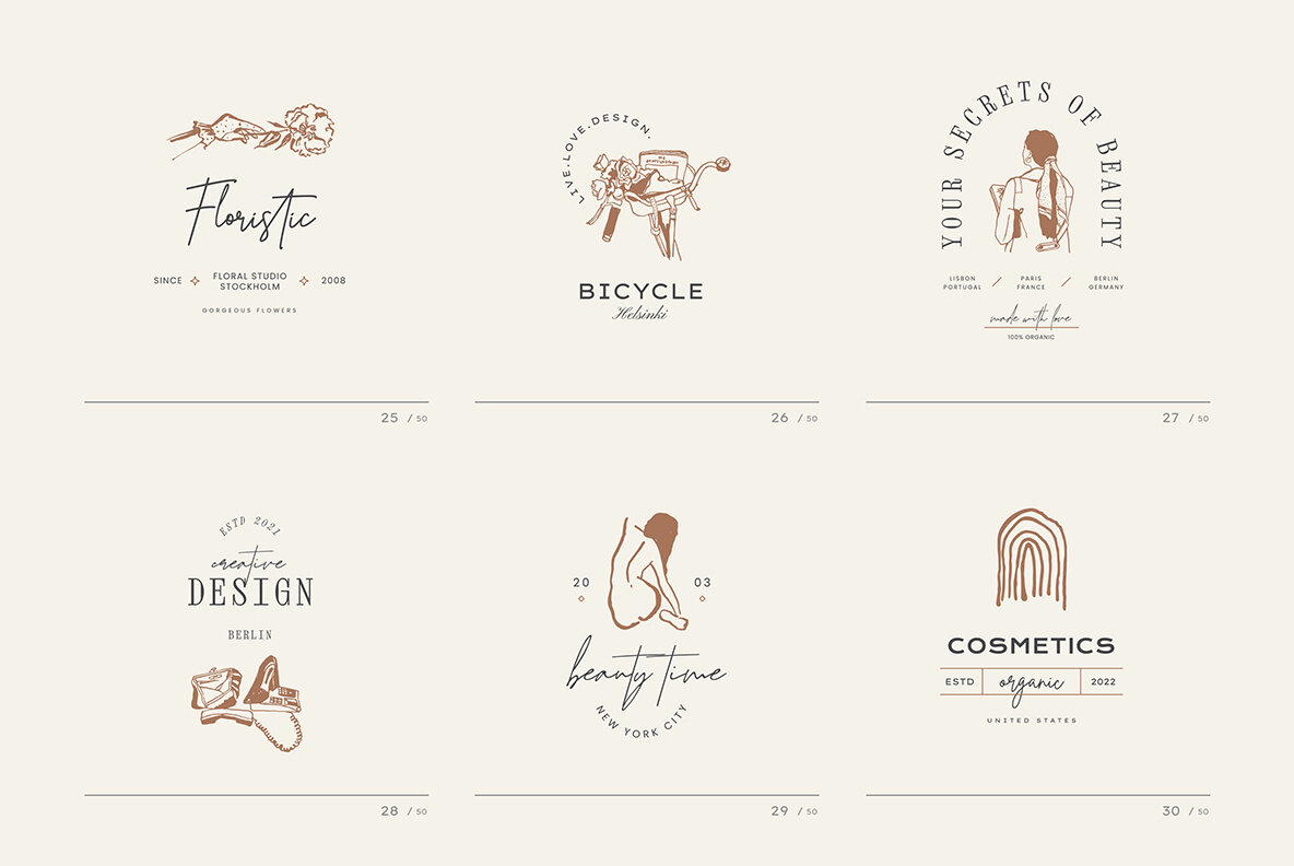 Modern Art Logo Kit 12