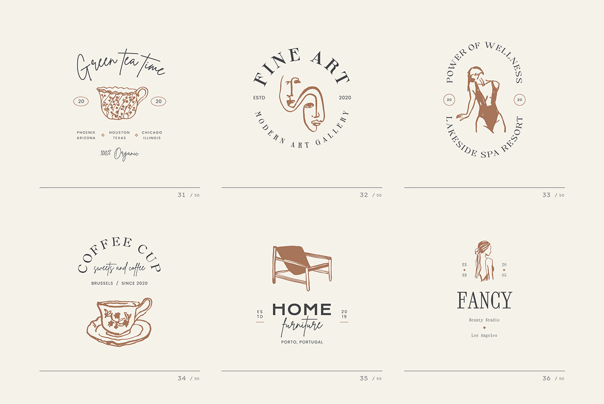 Modern Art Logo Kit 14