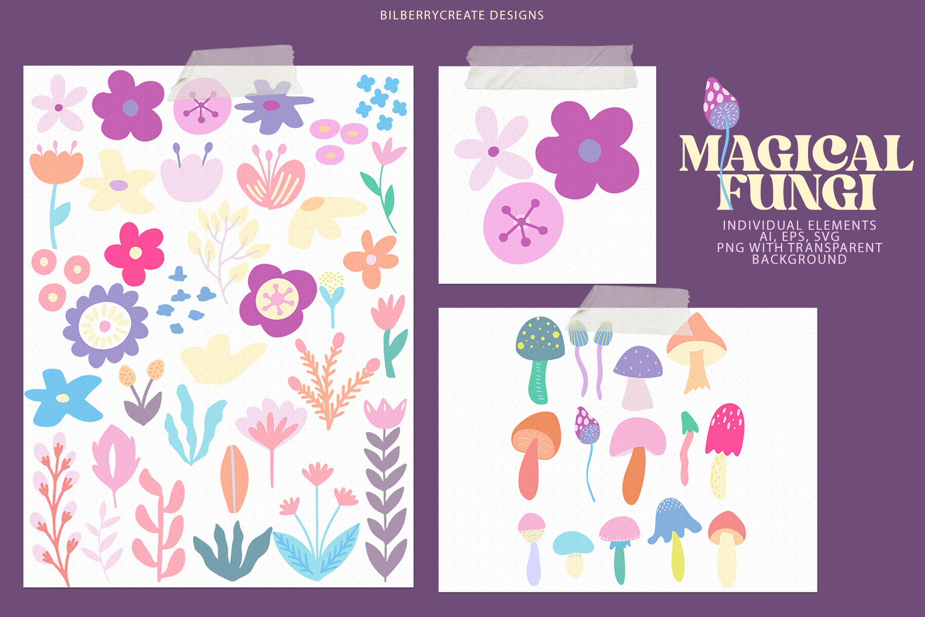 Magical Fungi Art Set 7