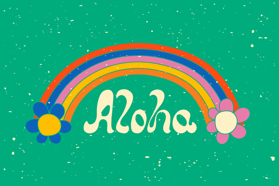 Aloha Cliparts Vibes 70 90s Style 8