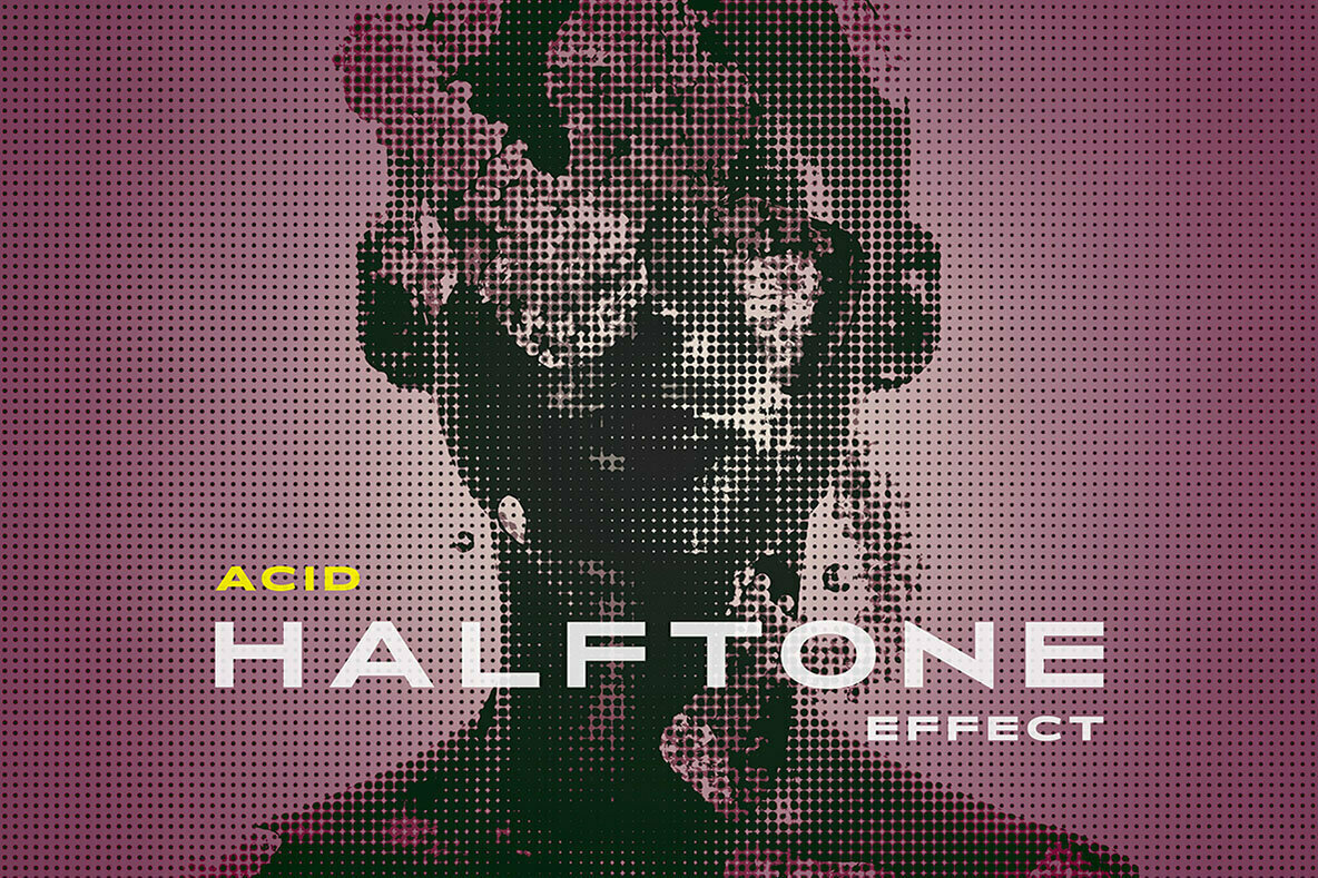 Acid Halftone Photo Effect 1