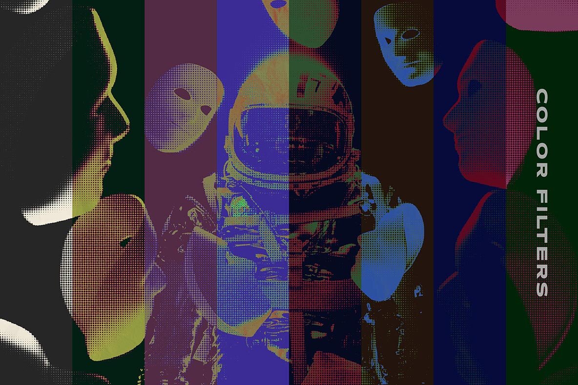 Acid Halftone Photo Effect 7