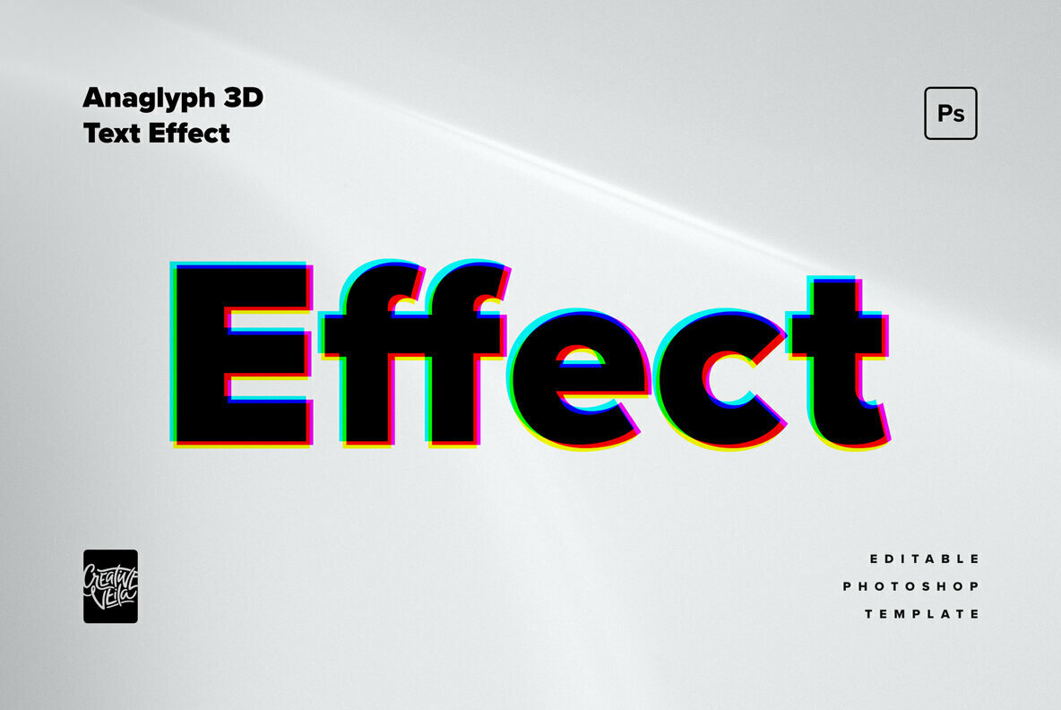 Anaglyph 3D Text Effects 2