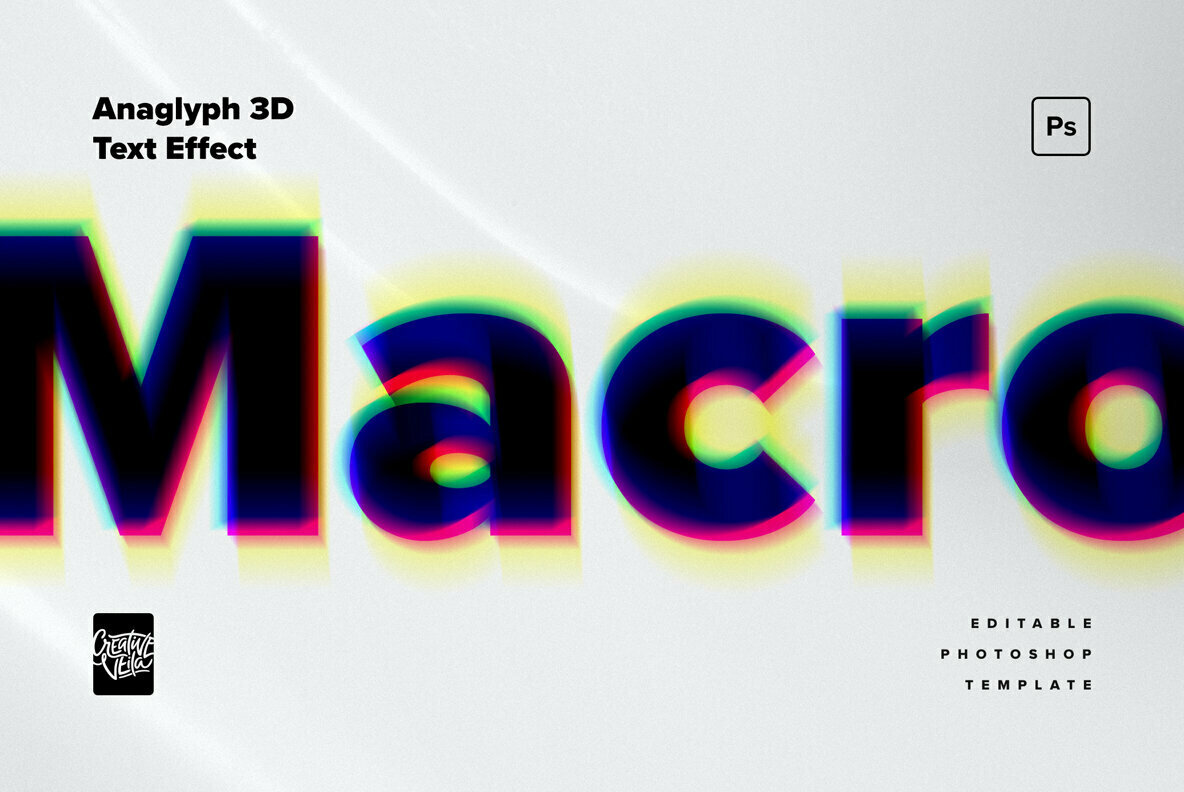Anaglyph 3D Text Effects 3
