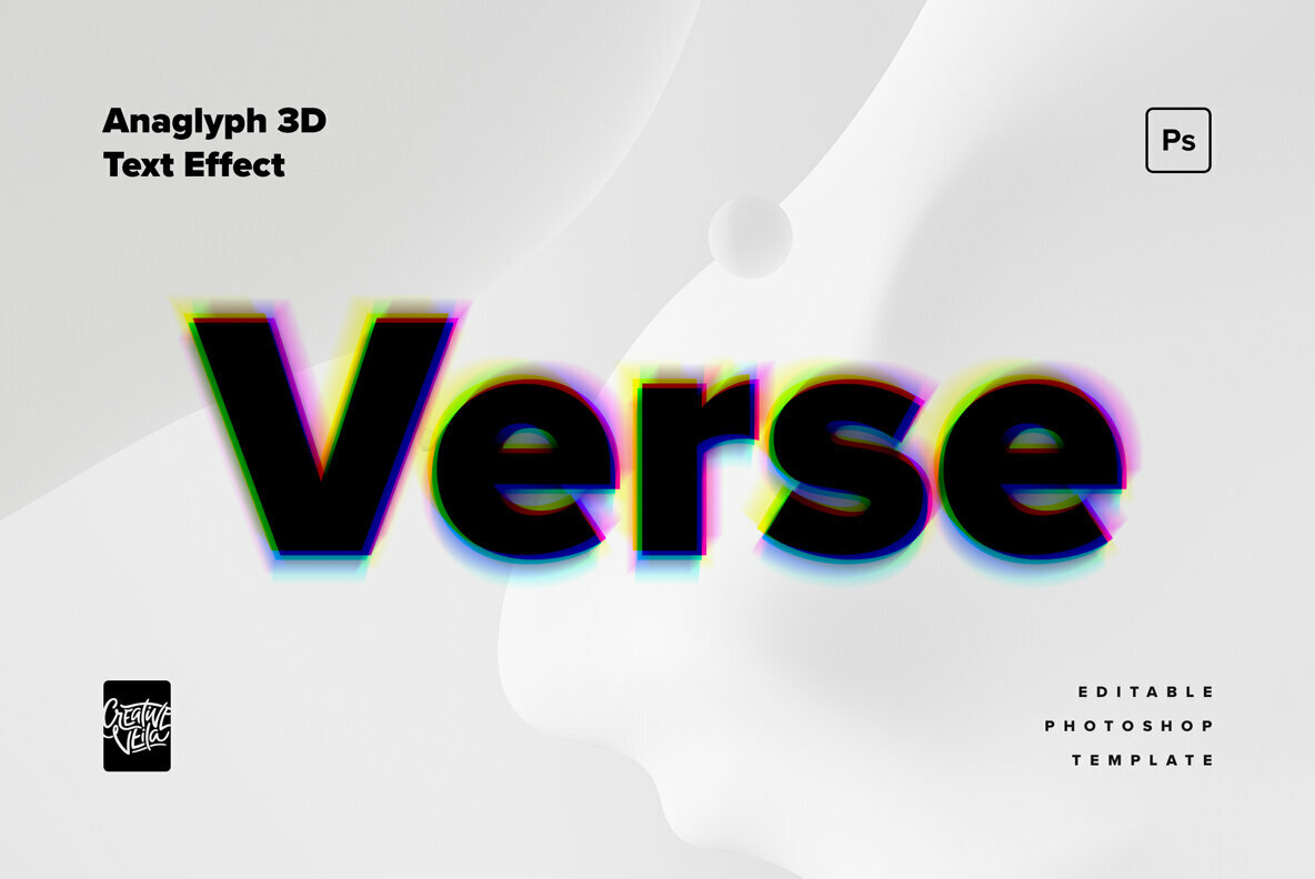 Anaglyph 3D Text Effects 4