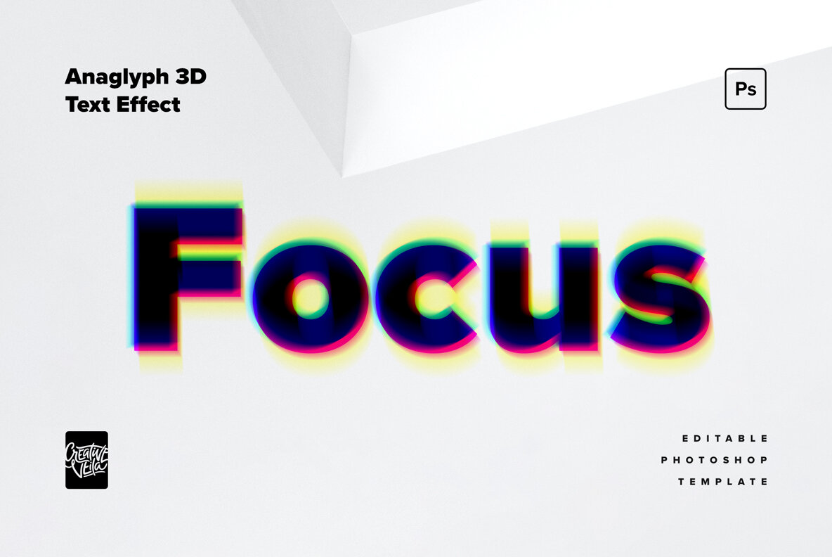 Anaglyph 3D Text Effects 7
