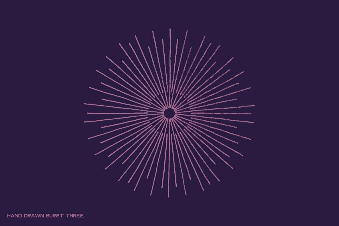 28 Hand Drawn Burst Elements 4