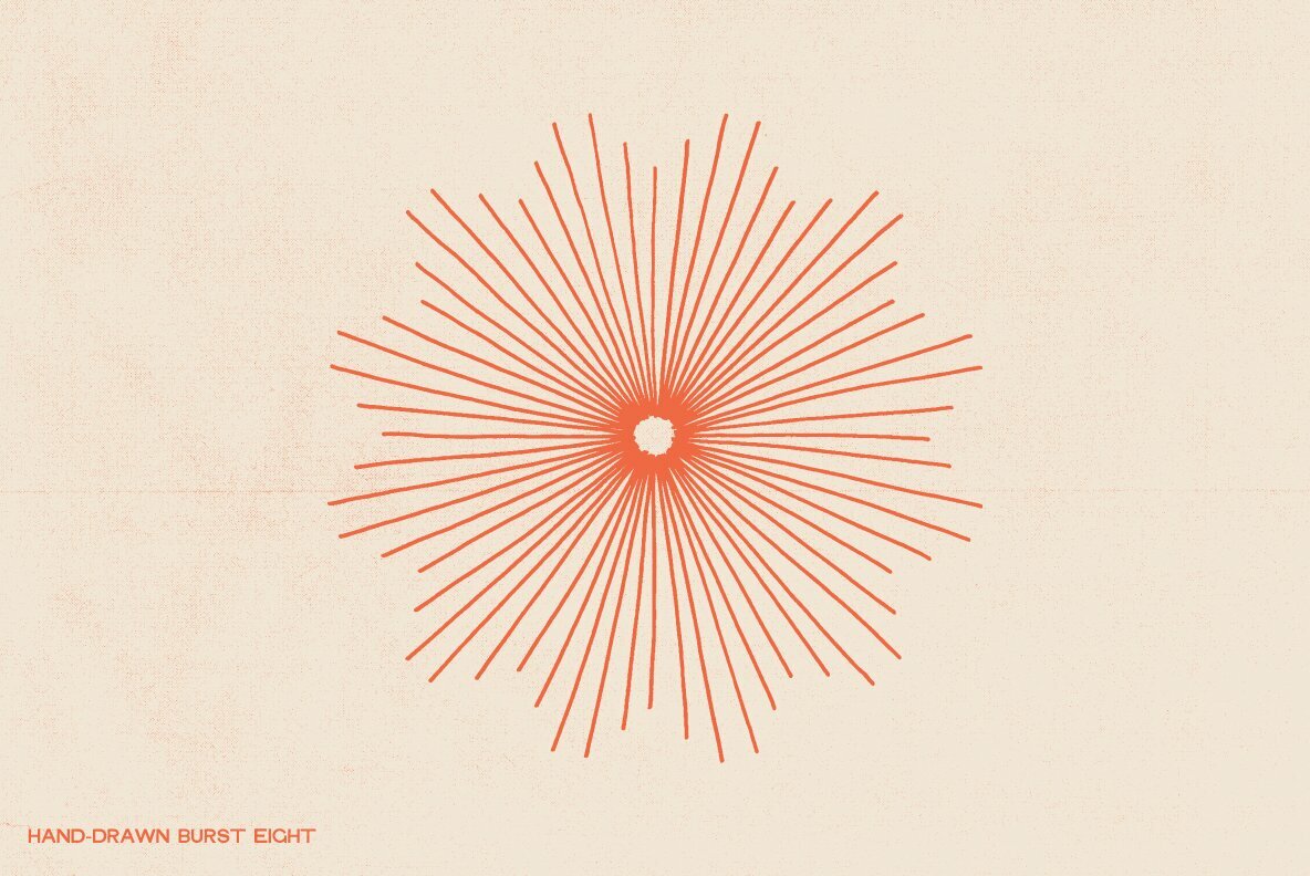 28 Hand Drawn Burst Elements 6