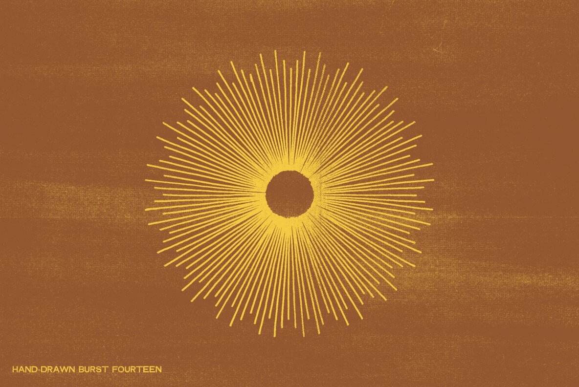 28 Hand Drawn Burst Elements 9