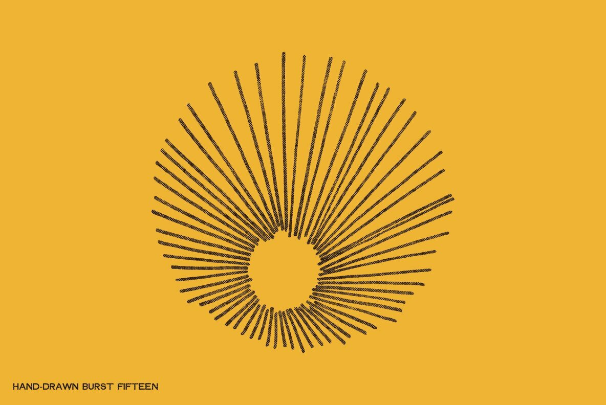 28 Hand Drawn Burst Elements 10