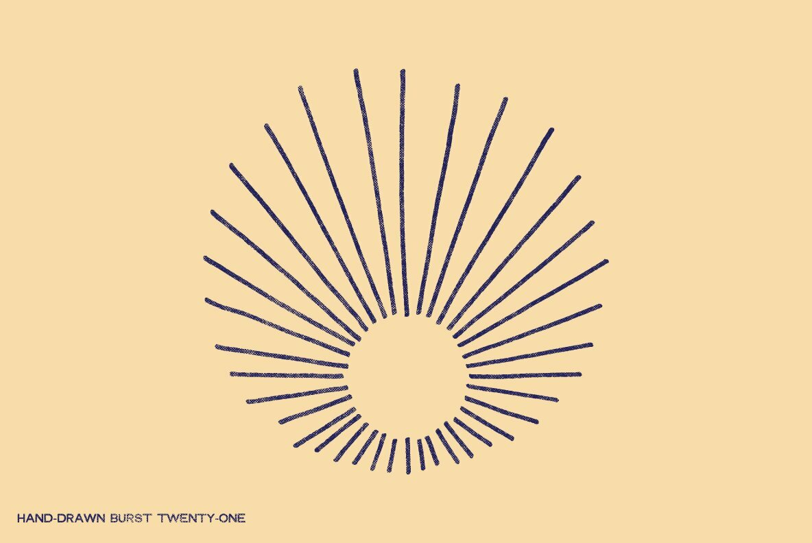 28 Hand Drawn Burst Elements 11