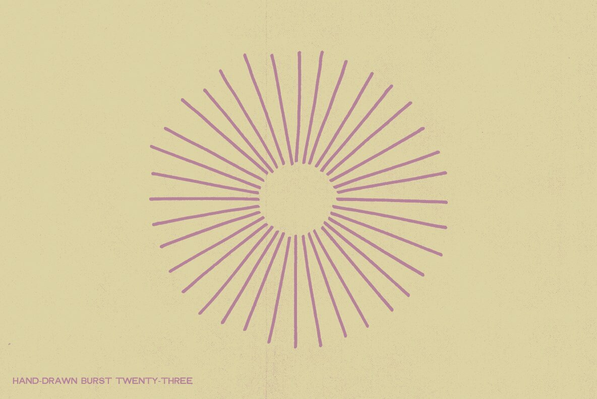 28 Hand Drawn Burst Elements 12