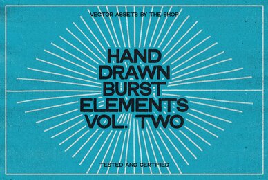 36 Hand Drawn Burst Elements