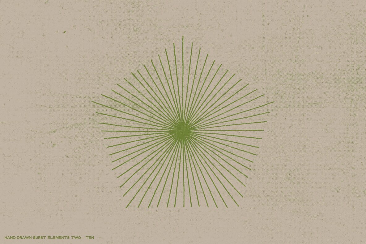 36 Hand Drawn Burst Elements 8