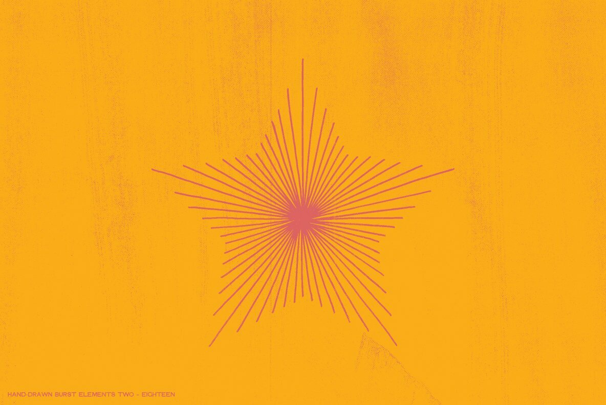 36 Hand Drawn Burst Elements 12
