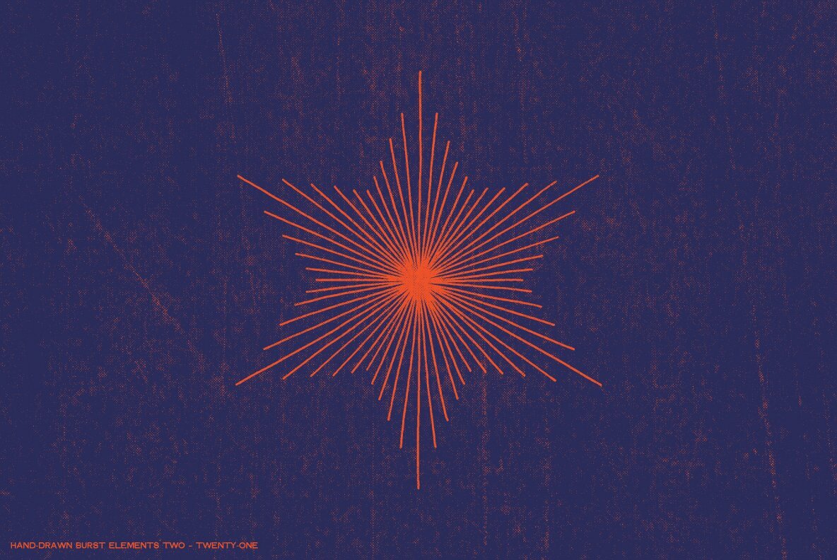 36 Hand Drawn Burst Elements 13