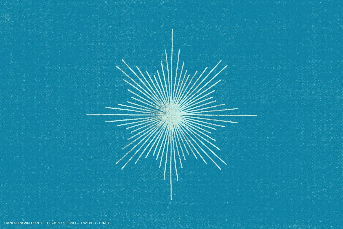 36 Hand Drawn Burst Elements 14