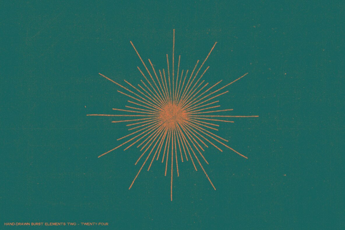 36 Hand Drawn Burst Elements 15