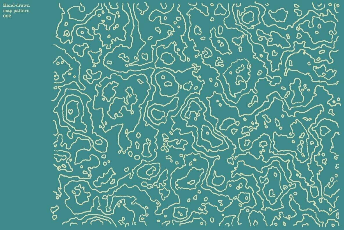 Hand Drawn Vector Map Patterns Volume 01 3