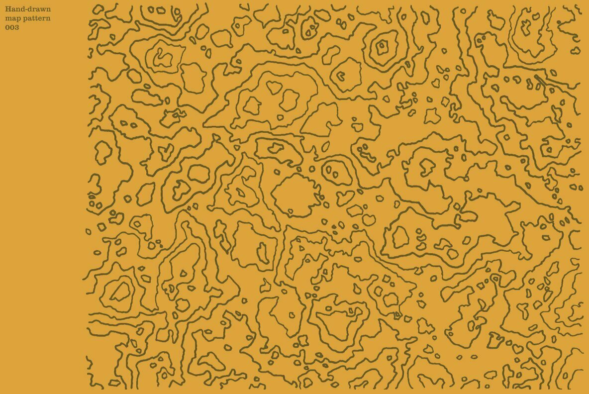 Hand Drawn Vector Map Patterns Volume 01 4