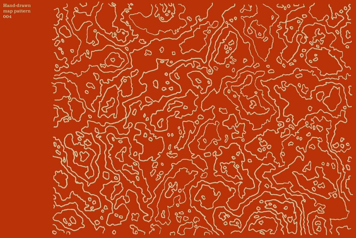 Hand Drawn Vector Map Patterns Volume 01 5