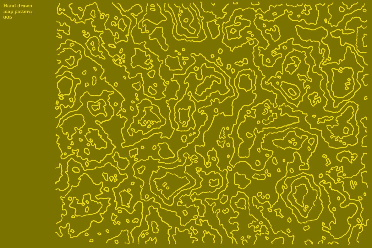 Hand Drawn Vector Map Patterns Volume 01 6