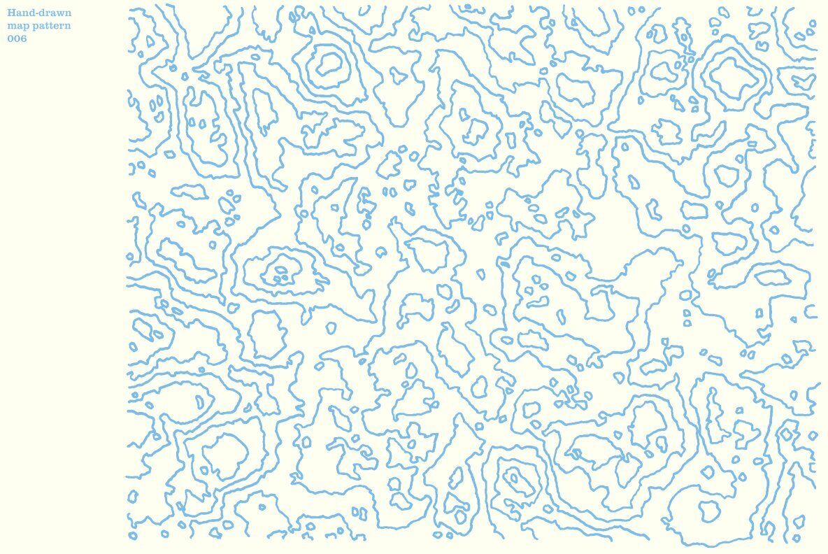 Hand Drawn Vector Map Patterns Volume 01 7