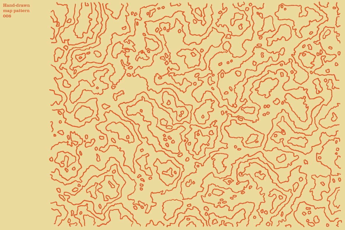 Hand Drawn Vector Map Patterns Volume 01 9