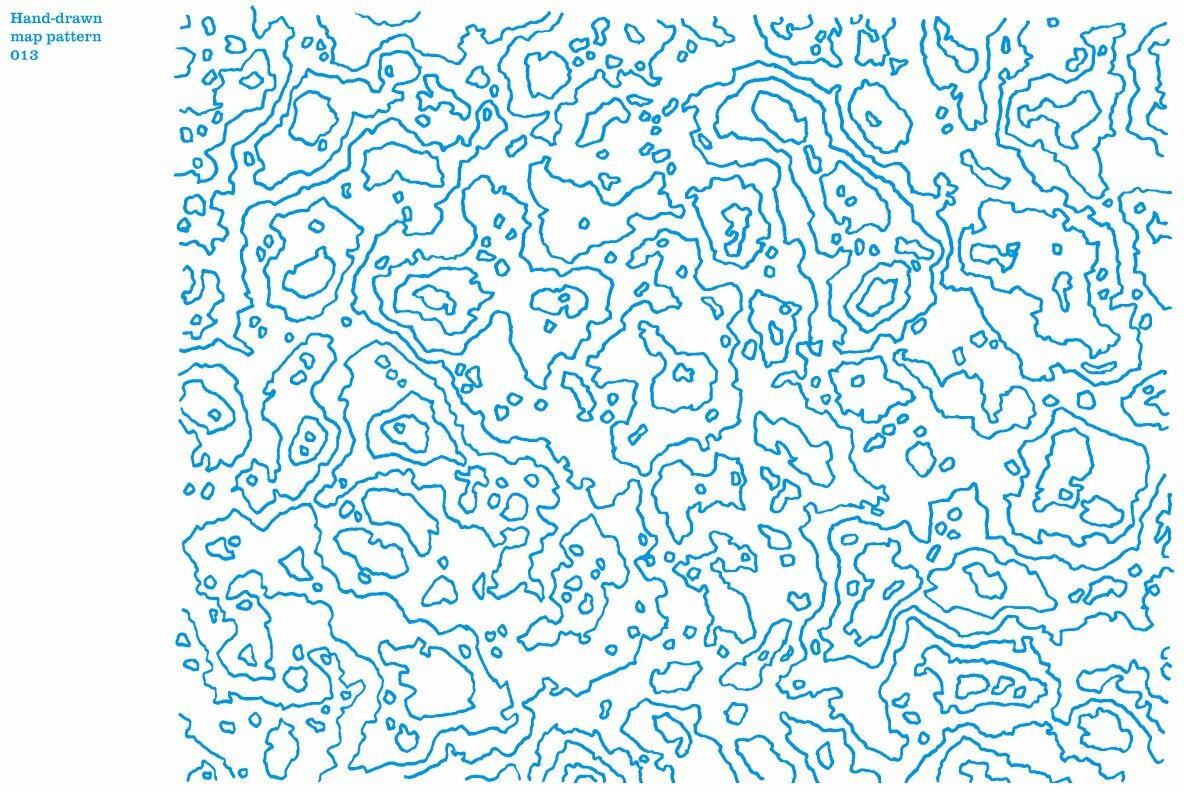 Hand Drawn Vector Map Patterns Volume 01 14