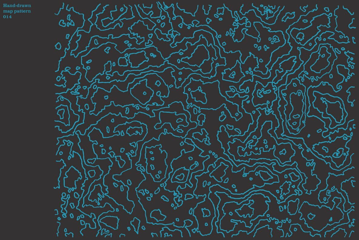 Hand Drawn Vector Map Patterns Volume 01 15
