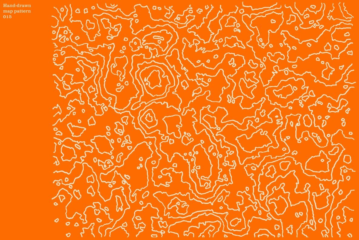 Hand Drawn Vector Map Patterns Volume 01 16