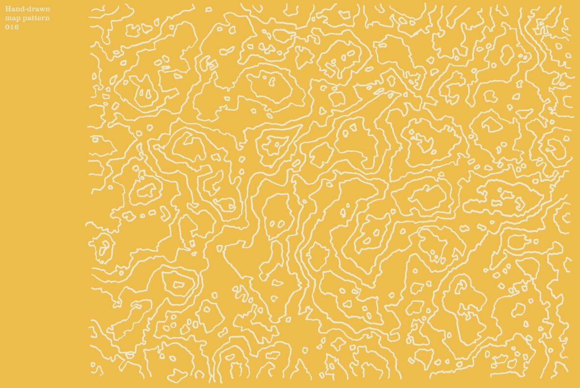 Hand Drawn Vector Map Patterns Volume 01 17