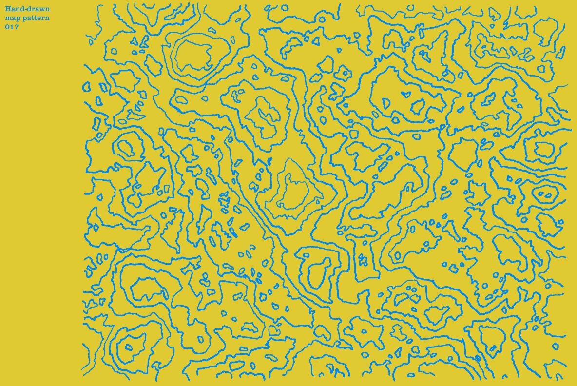 Hand Drawn Vector Map Patterns Volume 01 18