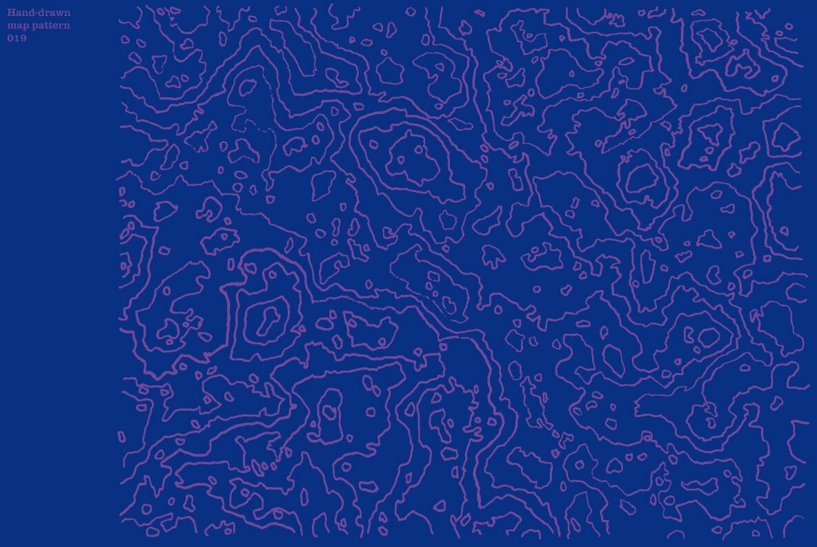 Hand Drawn Vector Map Patterns Volume 01 20