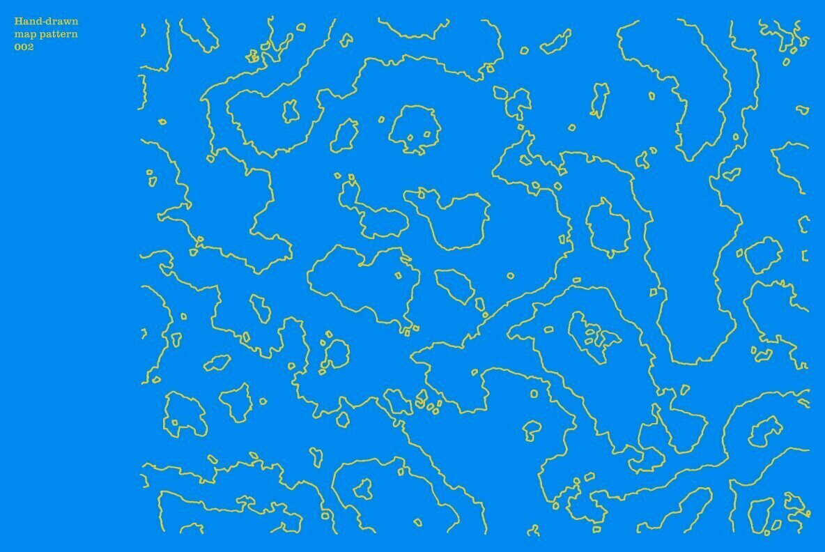 Hand Drawn Vector Map Patterns Volume 02 3